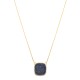 Conjunto Fane's Pedras Naturais Drusa Azul Royal Dourado M