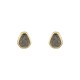 Conjunto Fane's Pedras Naturais Drusa Platina Metal Dourado P