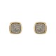 Conjunto Fane's Pedras Naturais Drusa Platina Metal Dourado P