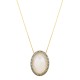 Conjunto Fane's Pedras Naturais Leitosa Zircônia Dourado