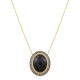 Conjunto Fane's Pedras Naturais Onix Zircônia Dourado