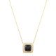 Conjunto Fane's Pedras Naturais Onix Zircônia Dourado