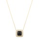 Conjunto Fane's Pedras Naturais Onix Zircônia Dourado