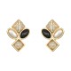 Conjunto Fane's Pedras Naturais Pérolas Zircônia Dourado