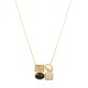 Conjunto Fane's Pedras Naturais Pérolas Zircônia Dourado
