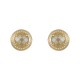 Conjunto Fane's Pedras Naturais Cristais Fumê Zirconia Dourado