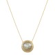 Conjunto Fane's Pedras Naturais Cristais Fumê Zirconia Dourado