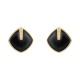 Conjunto Fane's Pedras Naturais Cristais Fumê Zirconia Dourado