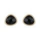 Conjunto Fane's Pedras Naturais Cristal Zircônia Metal Dourado