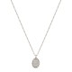Conjunto Fane's Pedras Naturais Drusa Platina Metal Prata P