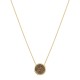 Conjunto Fane's Pedras Naturais Drusa Bronze Metal Dourado M