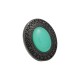 Conjunto Fane's Pedras Naturais Àgata Zircônias Metal Preto