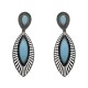 Conjunto Fane's Pedras Naturais Quartzo Azul Metal Grafite