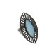Conjunto Fane's Pedras Naturais Quartzo Azul Metal Grafite