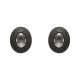 Conjunto Fane's Pedras Naturais Cristais Zircônia Metal Preto