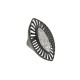 Conjunto Fane's Pedras Naturais Drusa Metal Preto