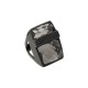 Conjunto Fane's Pedras Naturais Cristais Zircônias Metal Preto