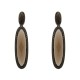 Conjunto Fane's Pedras Naturais Cristais Zircônias Metal Preto