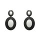 Conjunto Fane's Pedras Naturais Madrepérola Zircônias Preto
