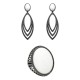 Conjunto Fane's Pedras Naturais Dolomita Metal Preto