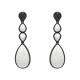 Conjunto Fane's Pedras Naturais Dolomita Zircônias Metal Preto