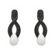 Conjunto Fane's Pedras Naturais Dolomita Zircônias Metal Preto
