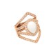 Conjunto Fane's Pedras Naturais Dolomita Zircônias Metal Rose