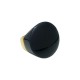 Anel Fane's Pedra Natural Onix Metal Dourado