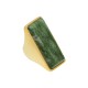 Anel Fane's Pedra Natural Jaspe Verde Metal Dourado