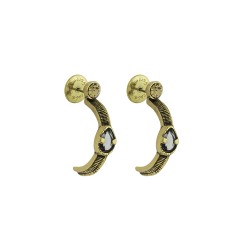 Brinco Estela Geromini Sambaré Argola Ouro