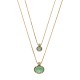 Colar Estela Geromini Floare Duplo Ouro