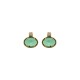 Brinco Estela Geromini Floare Oval Ouro