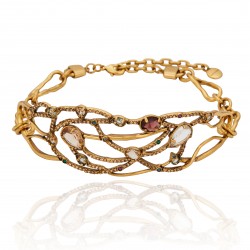 Colar Camila Klein Véu Das Montanhas Choker Ouro Velho
