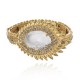 Pulseira Claudia Arbex Pavão Cristais Ouro Vintage