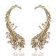 Brinco Claudia Arbex Pavão Ear Cuff Maxi Ouro Vintage