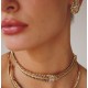 Brinco Claudia Arbex Pavão Cristais Ouro Vintage