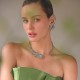 Colar Claudia Arbex Pavão Choker Prata Vintage