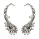 Brinco Claudia Arbex Pavão Ear Cuff Maxi Prata Vintage