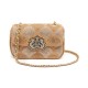 Bolsa Isla Sirena Mini Cocoon Cristais Camurça Couro Areia