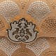 Bolsa Isla Sirena Mini Cocoon Cristais Camurça Couro Areia