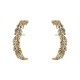 Brinco Claudia Arbex Pavão Eear Hook Ouro Vintage