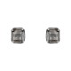 Brinco Claudia Arbex Rock Lovers Cristal Prata Vintage