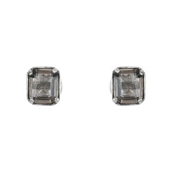 Brinco Claudia Arbex Rock Lovers Cristal Prata Vintage