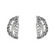 Brinco Claudia Arbex Rock Lovers Cristais Prata Vintage