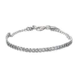 Colar Claudia Arbex Rock Lovers Choker Prata Vintage