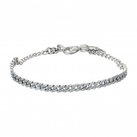 Colar Claudia Arbex Rock Lovers Choker Prata Vintage