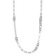 Colar Claudia Arbex Rock Lovers Longo Cristais Prata Vintage