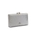 Bolsa Isla Clutch Eva Fecho Glitter Luminoso Prata