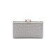 Bolsa Isla Clutch Eva Fecho Glitter Luminoso Prata