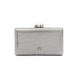 Bolsa Isla Clutch Eva Fecho Glitter Luminoso Prata